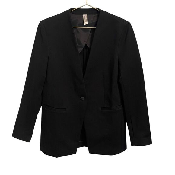 Spanx The Perfect Collarless Blazer 20384R Classic Black Single Button Size S - Picture 1 of 8
